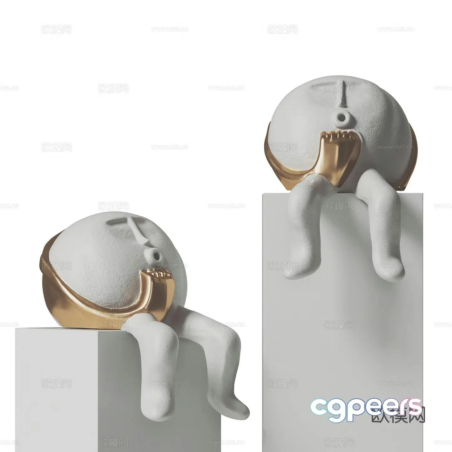 Modern stylish ornaments 3d model