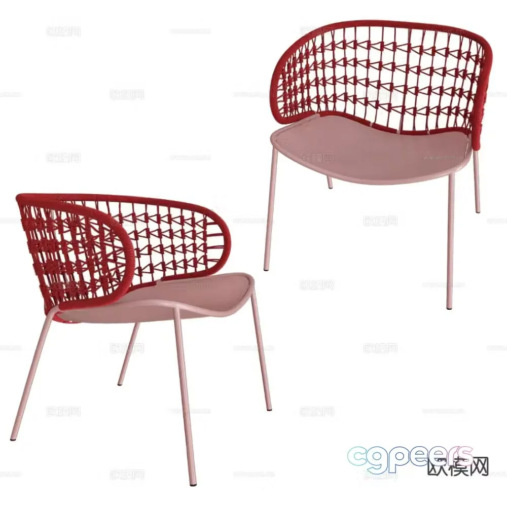 Castil lounge chair 3d model
