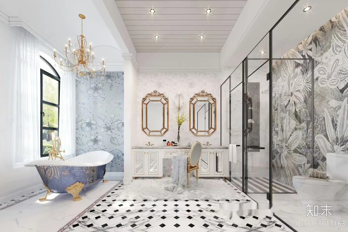 Luxurious Bathroom 3D Model – 2618 – VRAY Render