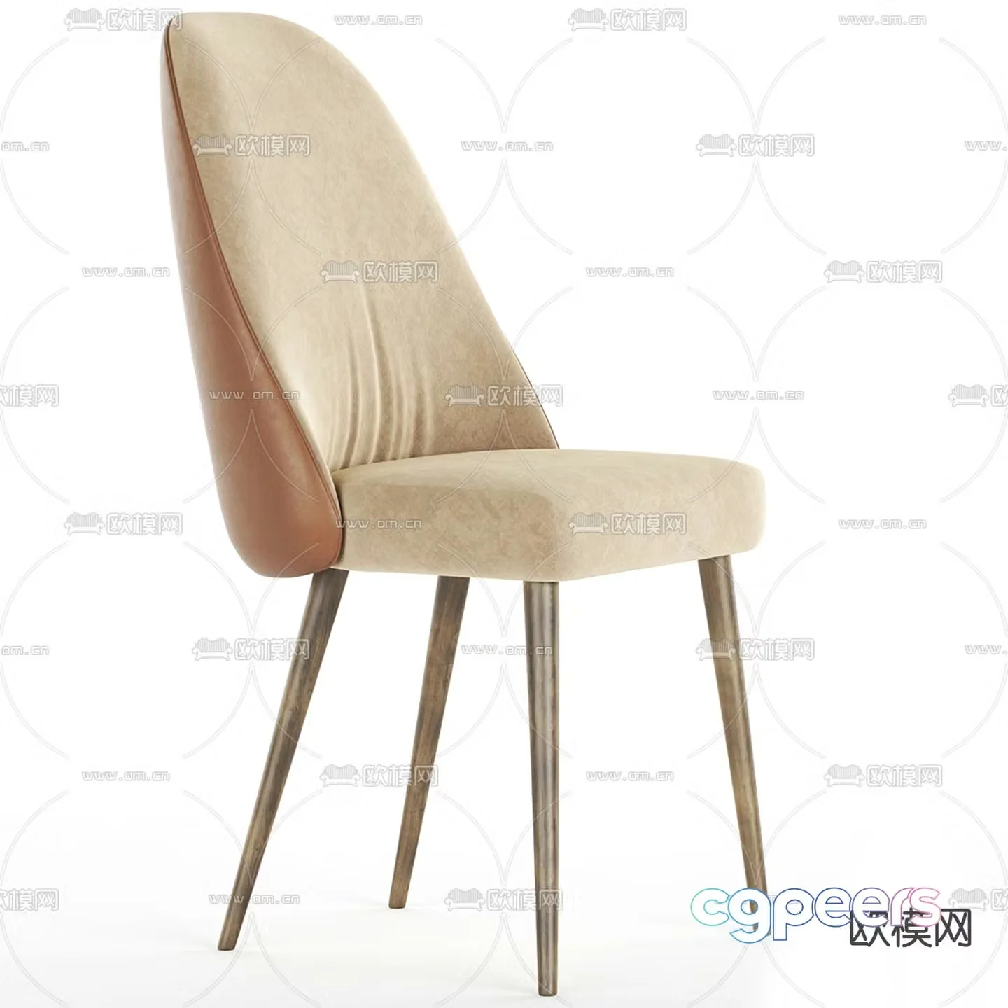 Reflex chair dining chair 3d model