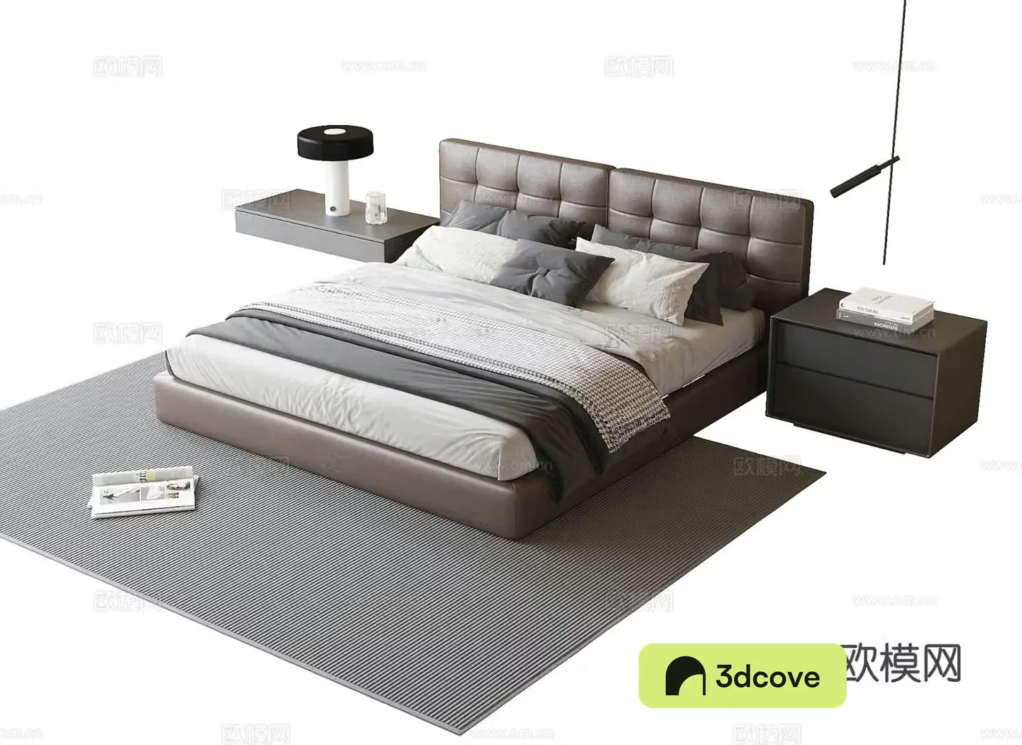 Modern double bed
