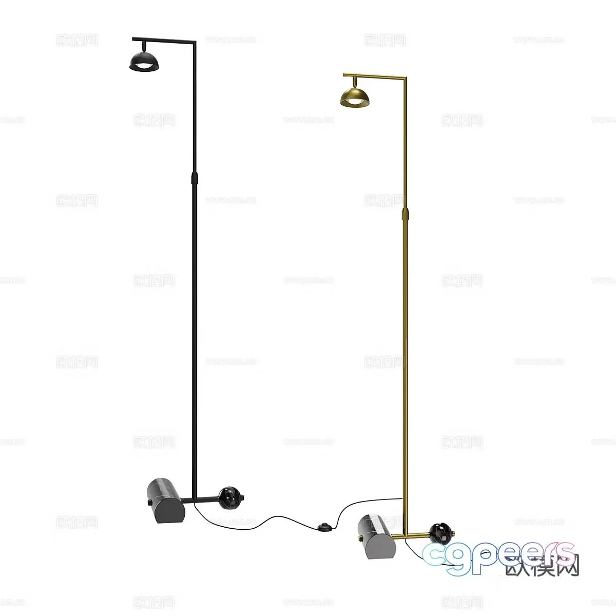 Modern simple floor lamp Floor lamp Simple floor lamp Study room floor lamp 3D model