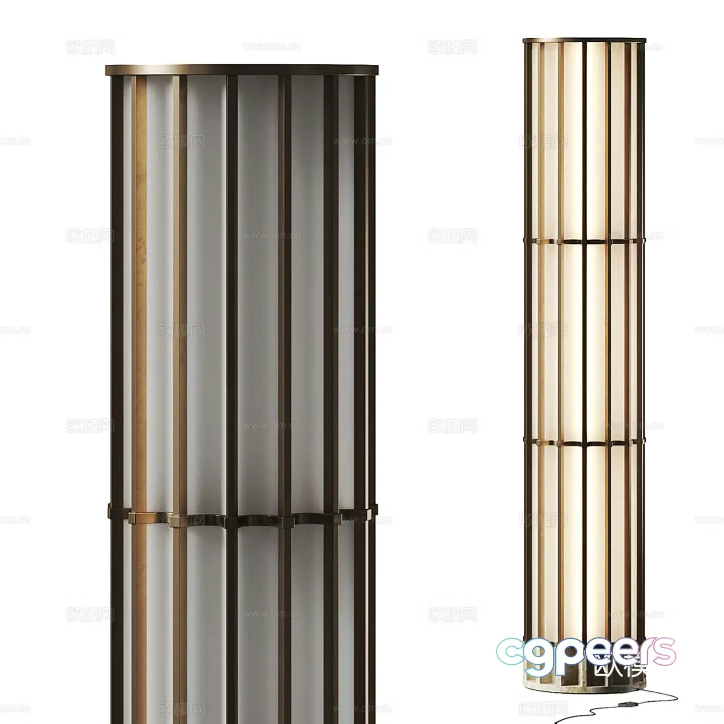 Modern floor lamp 3d model