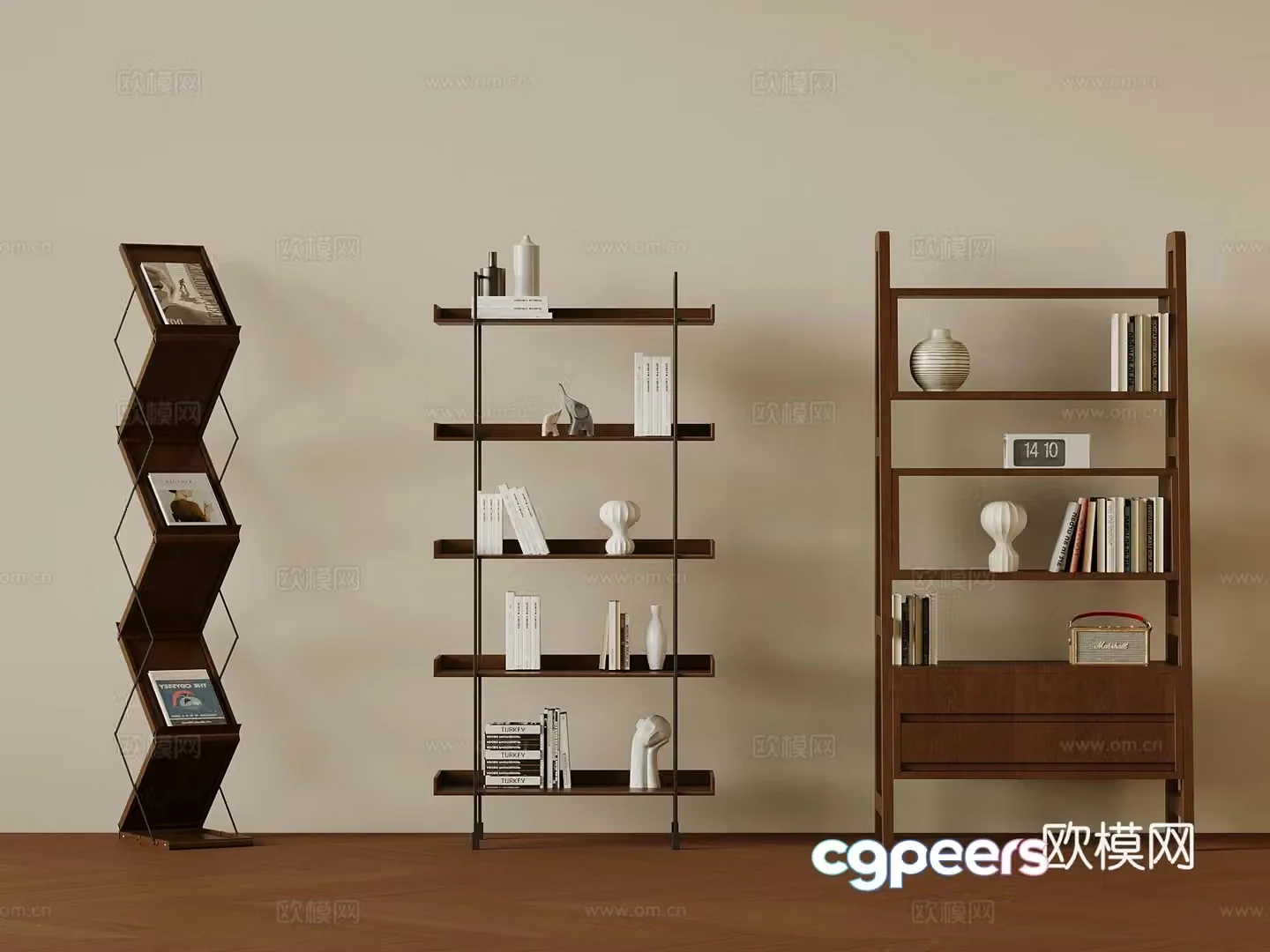 Middle style shelf shelf 3D model