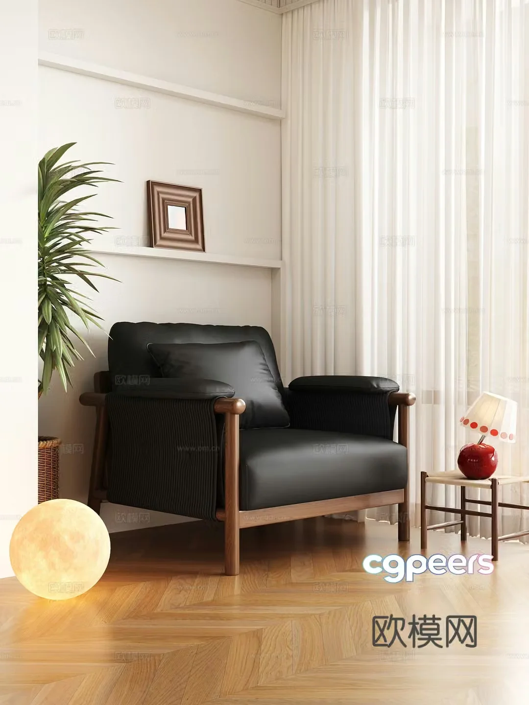 Modern leisure chair 3d model