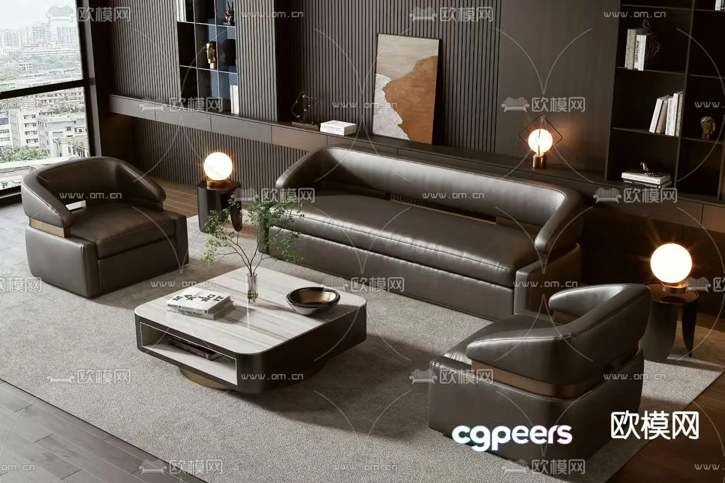Office sofa 3d model