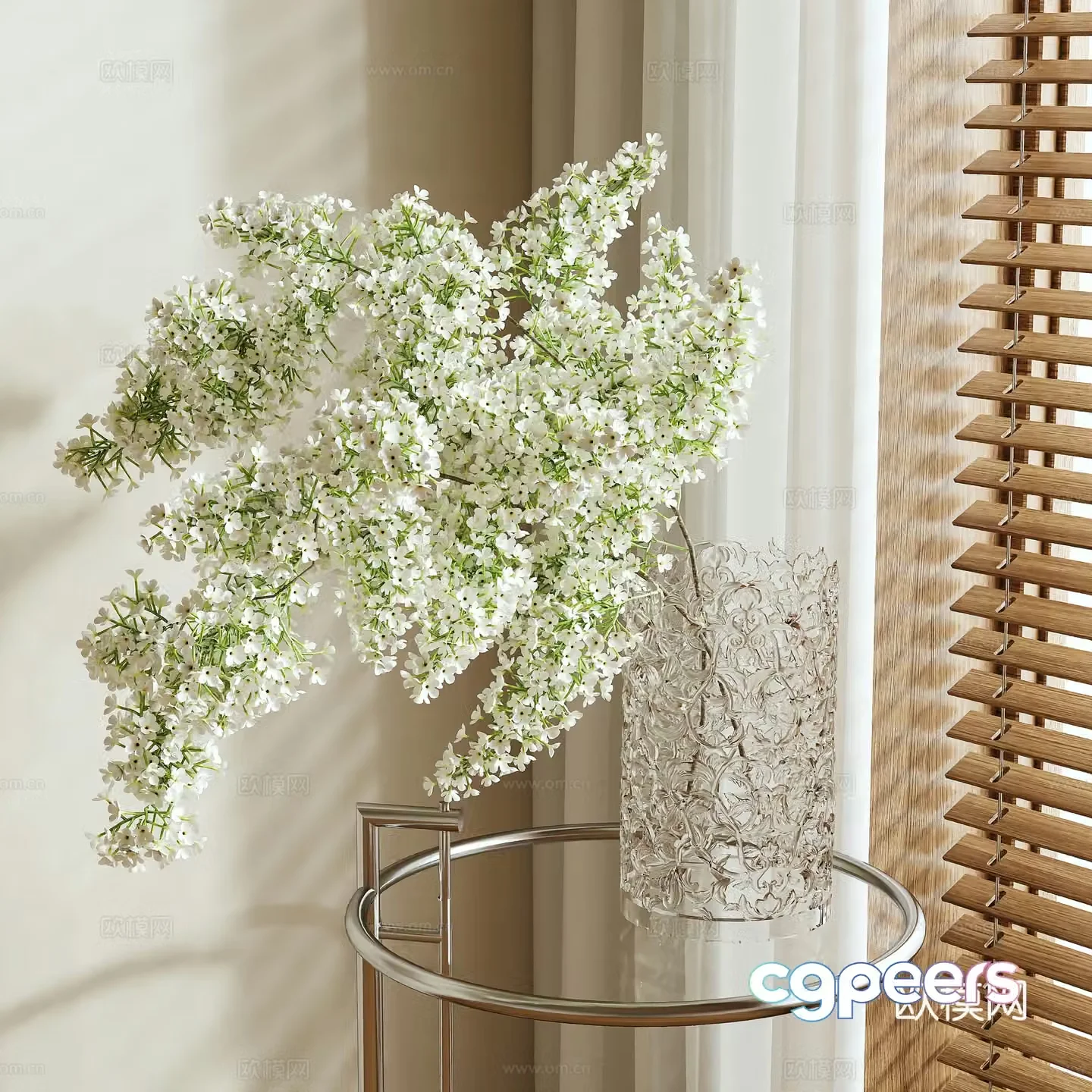 vase floral arrangement flowers flower arrangement 3d model