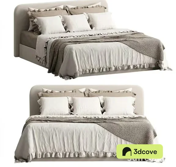 A Bed With White Sheets