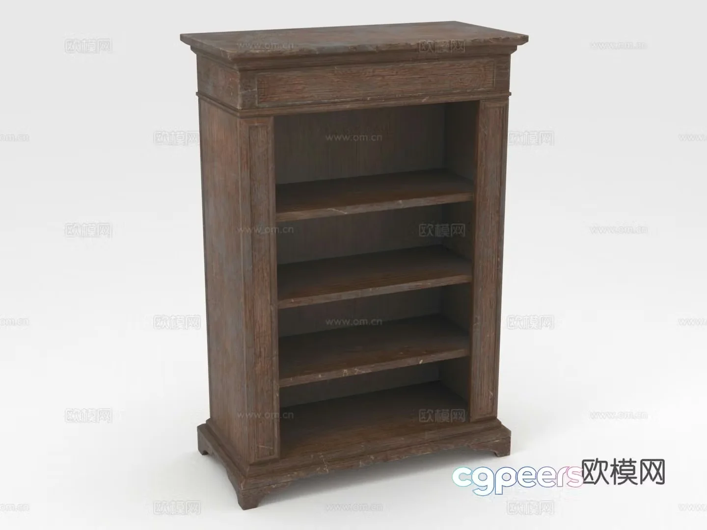 Wooden cabinet Bookcase Locker Display cabinet Cabinet 3D model
