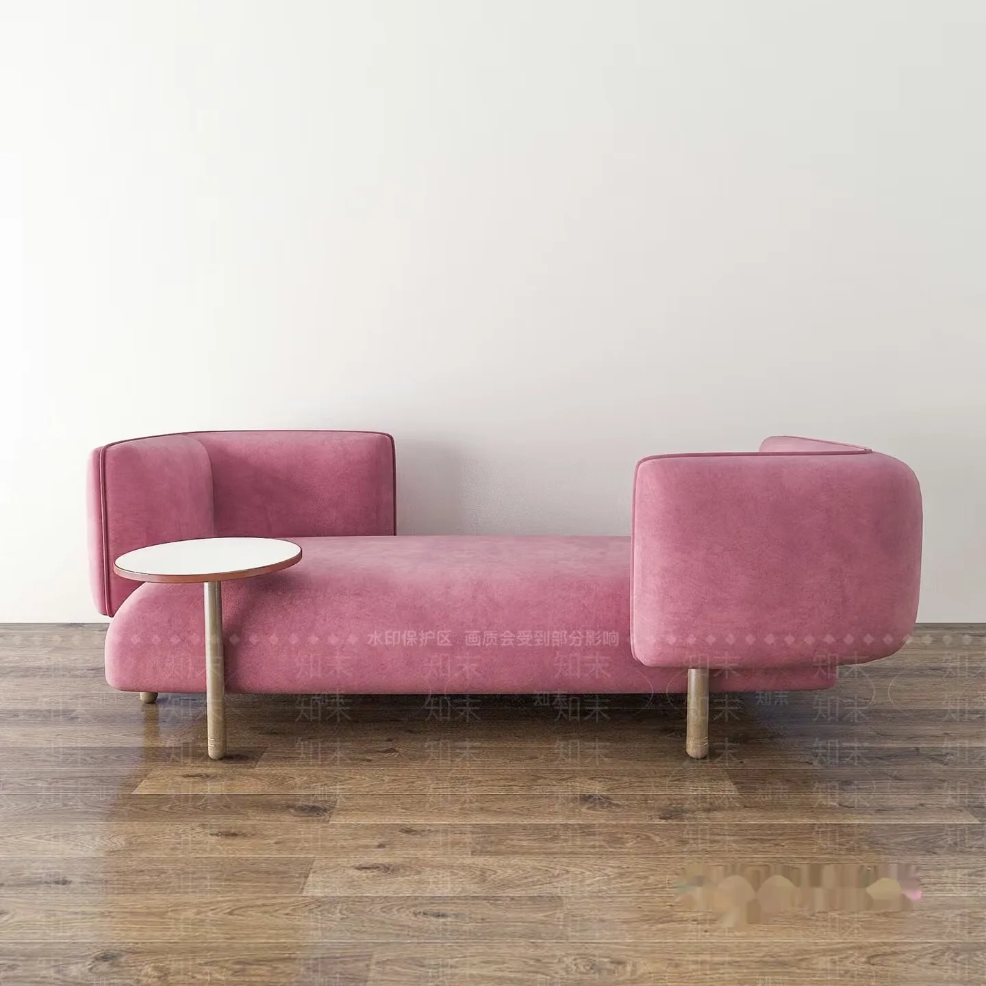 Modern Pink Sofa 3D Model – 16117 – VRAY Render