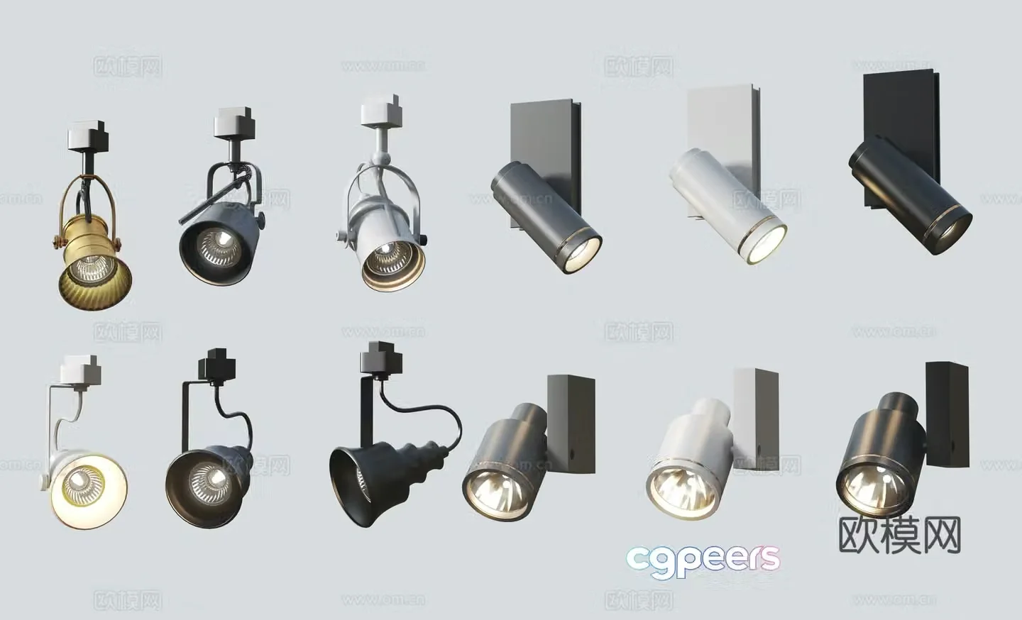 Modern downlight spotlight 3d model