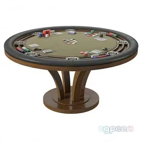 A Round Table With A Poker Game On It 3D Model – 18210 – CORONA Render