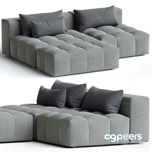 3ds Max Free – Bubble Soft 210x180cm modular sofa