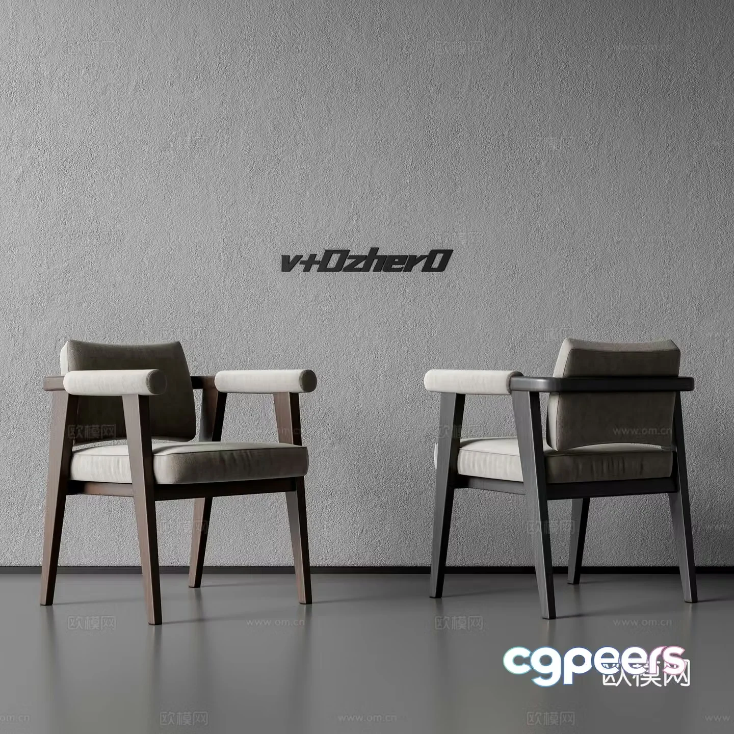 Modern single chair 3d model