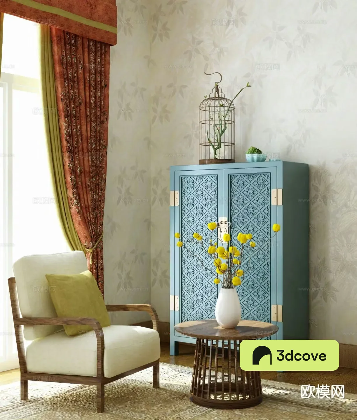 New Chinese style armchair chair leisure chair