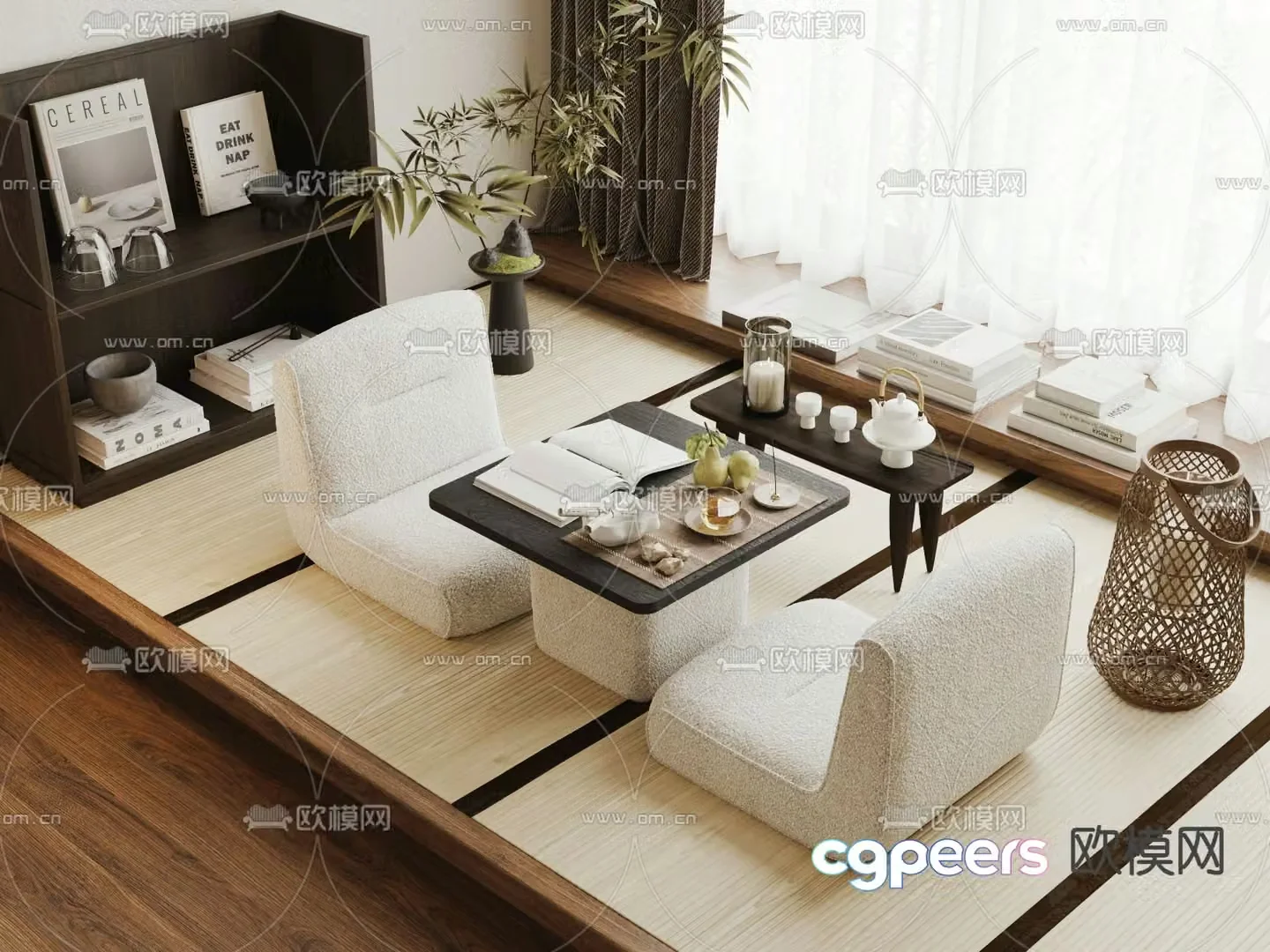 Tatami tea table tea table 3d model