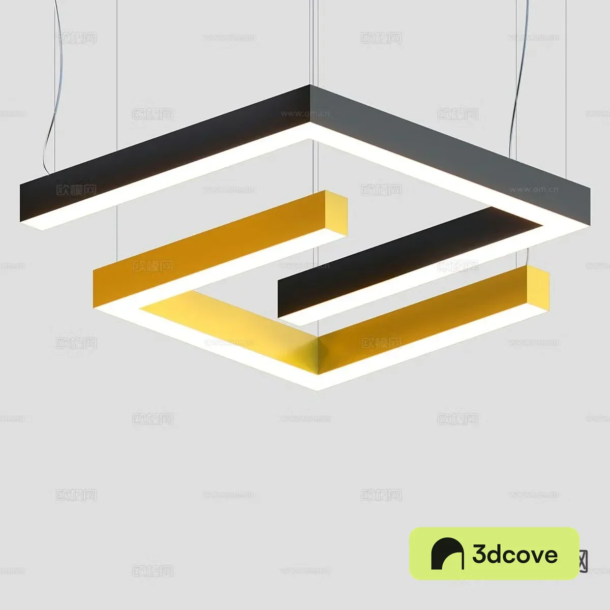 Geometric minimalist chandelier