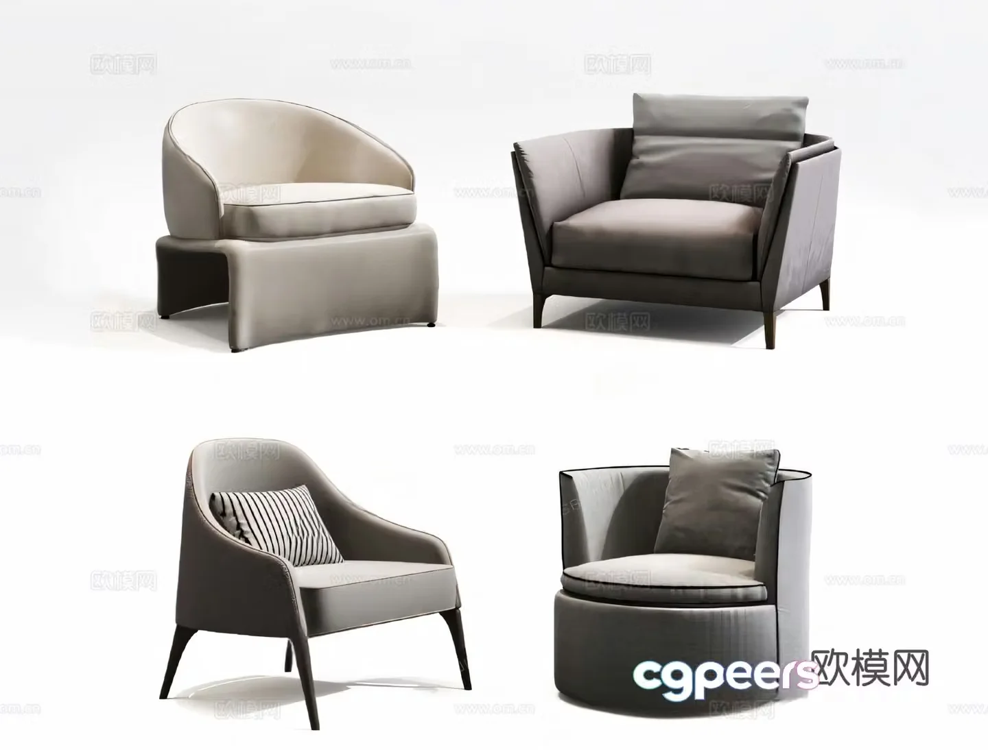 Leisure chair sofa chair 3d model
