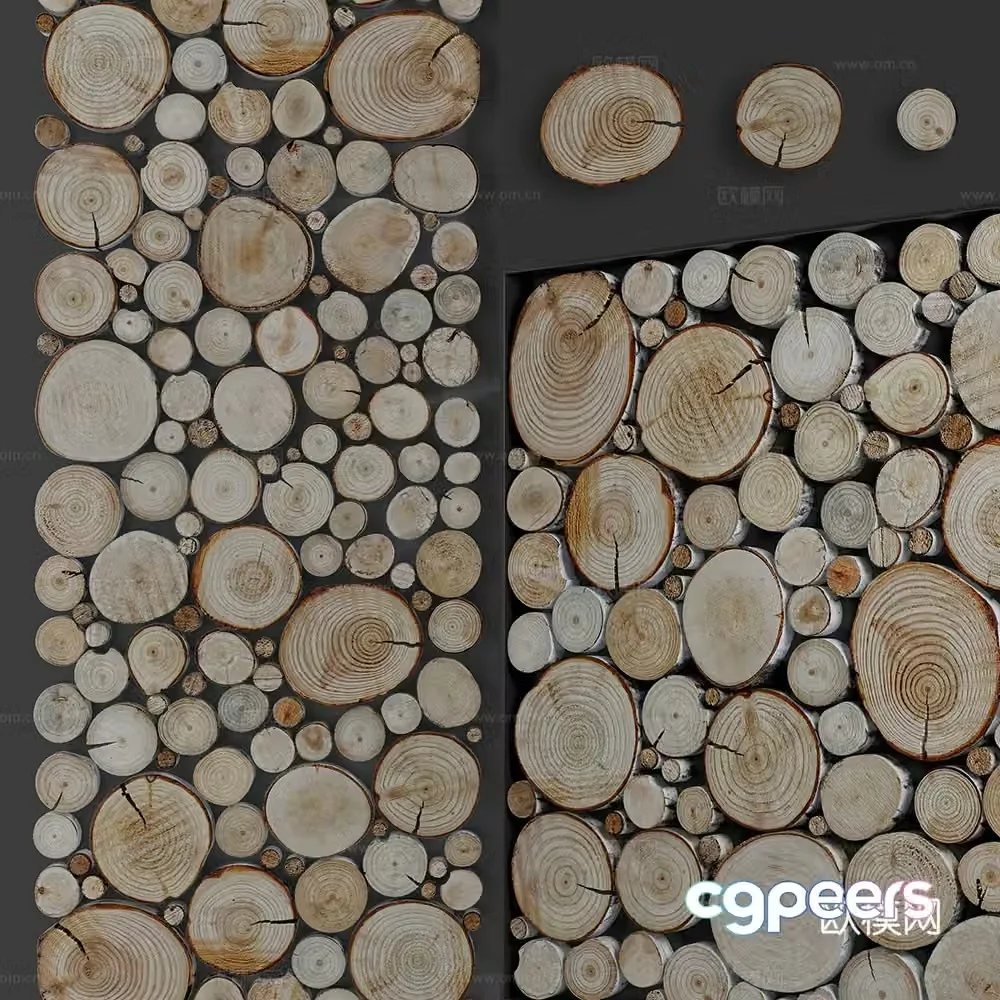 Modern wood wall decoration wall decoration wood tiles wood carving wood 3d model