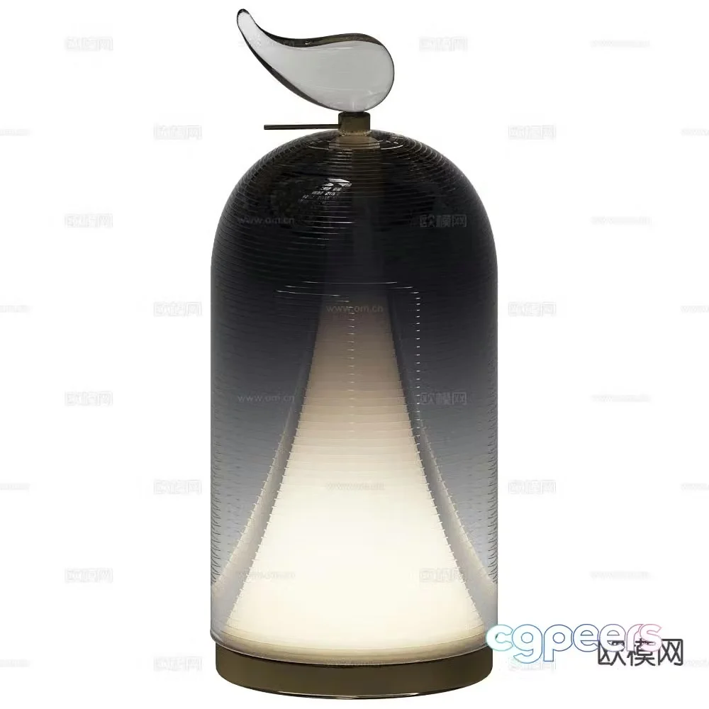 Italamp Italian glass table lamp 3d model
