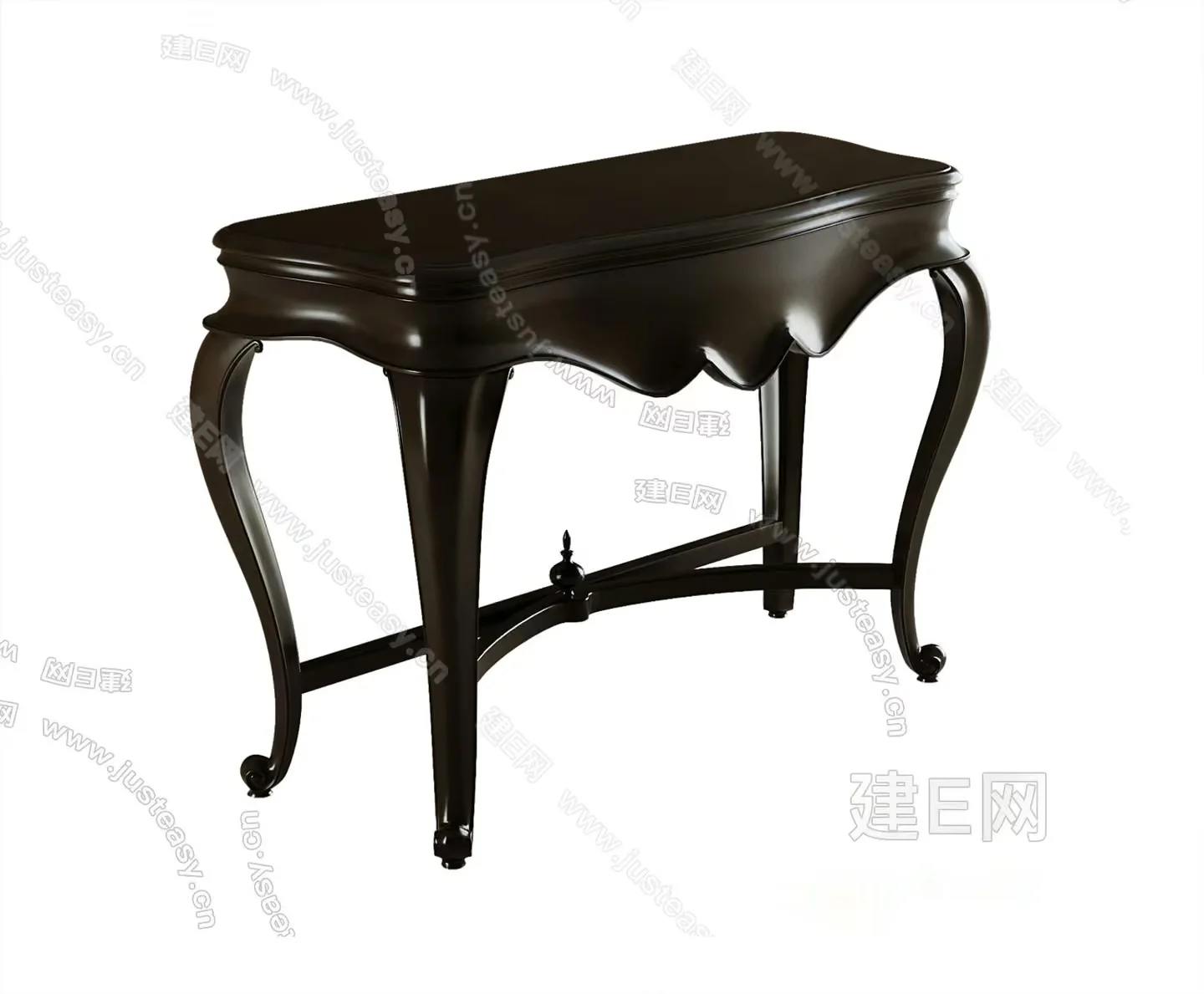 A Dark Brown Piano Bench 3D Model – 11499 – VRAY Render