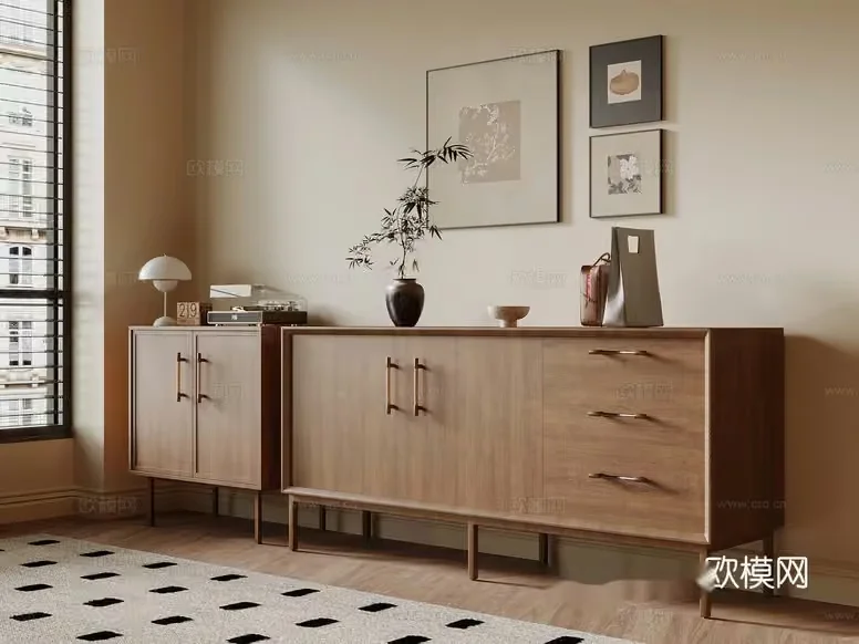 Modern Wooden Furniture 3D Model – 6748 – VRAY Render
