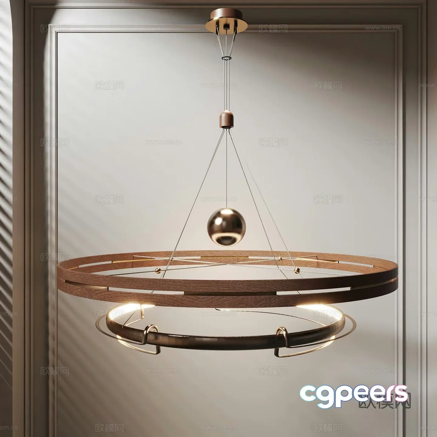 3D model of medieval style chandelier