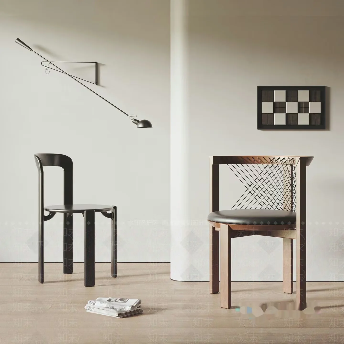 A Modern Chair 3D Model – 13388 – VRAY Render