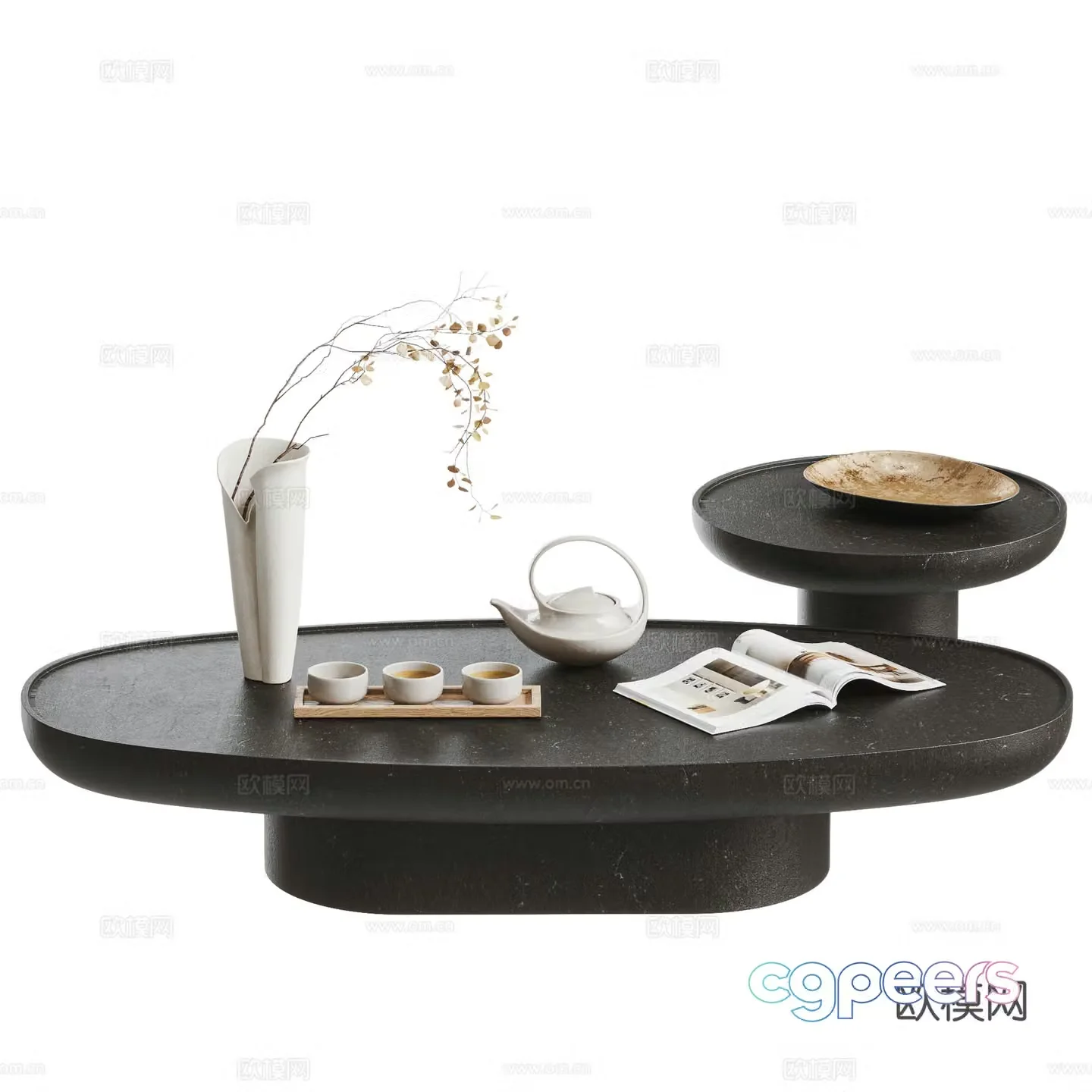 BAXTER Modern Coffee Table 3D Model
