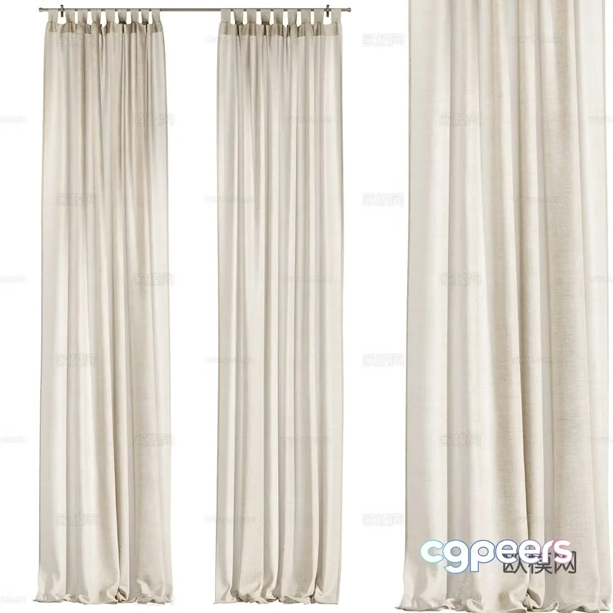 Curtain 3d model