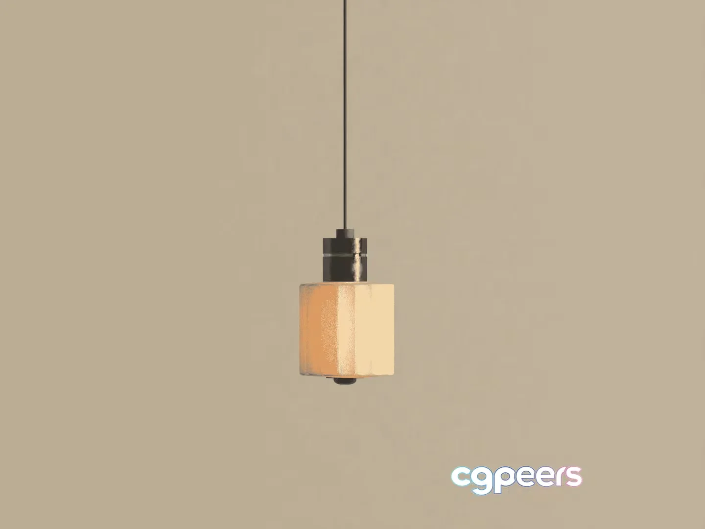 A Hanging Light Fixture 3D Model – 10790 – VRAY Render