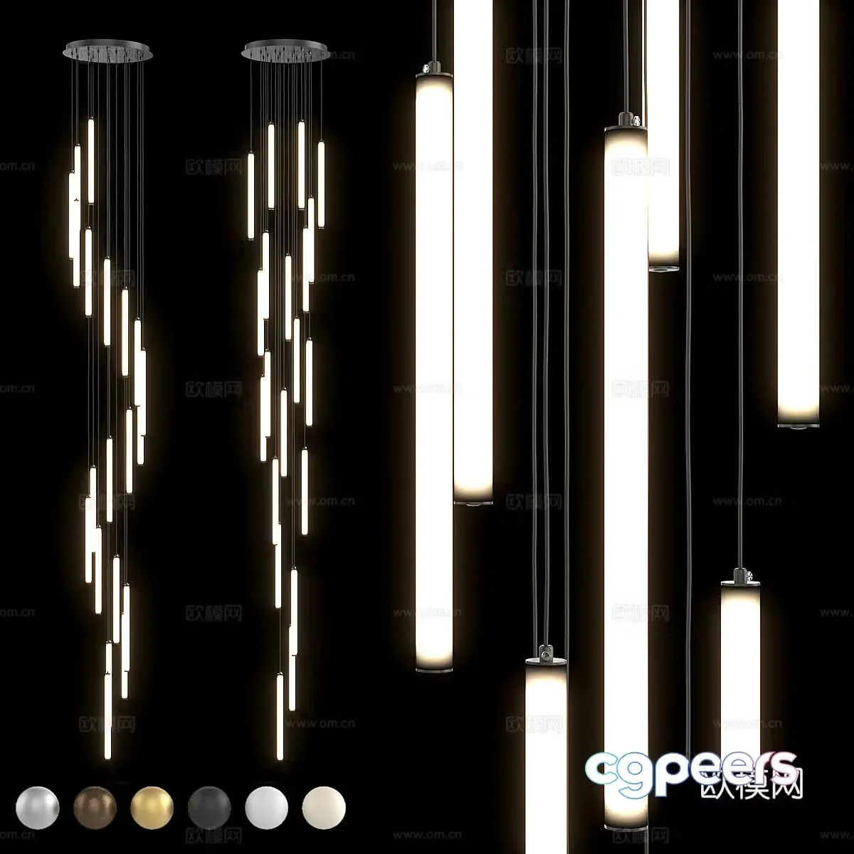 Light luxury decorative lamp Suction cup decorative lamp 3d model
