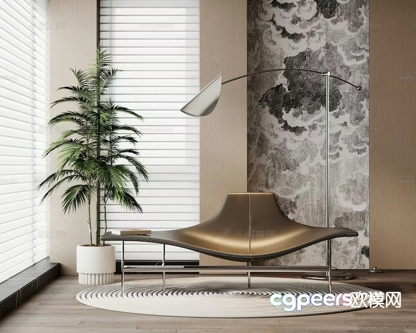 Modern lounge chair 3d model
