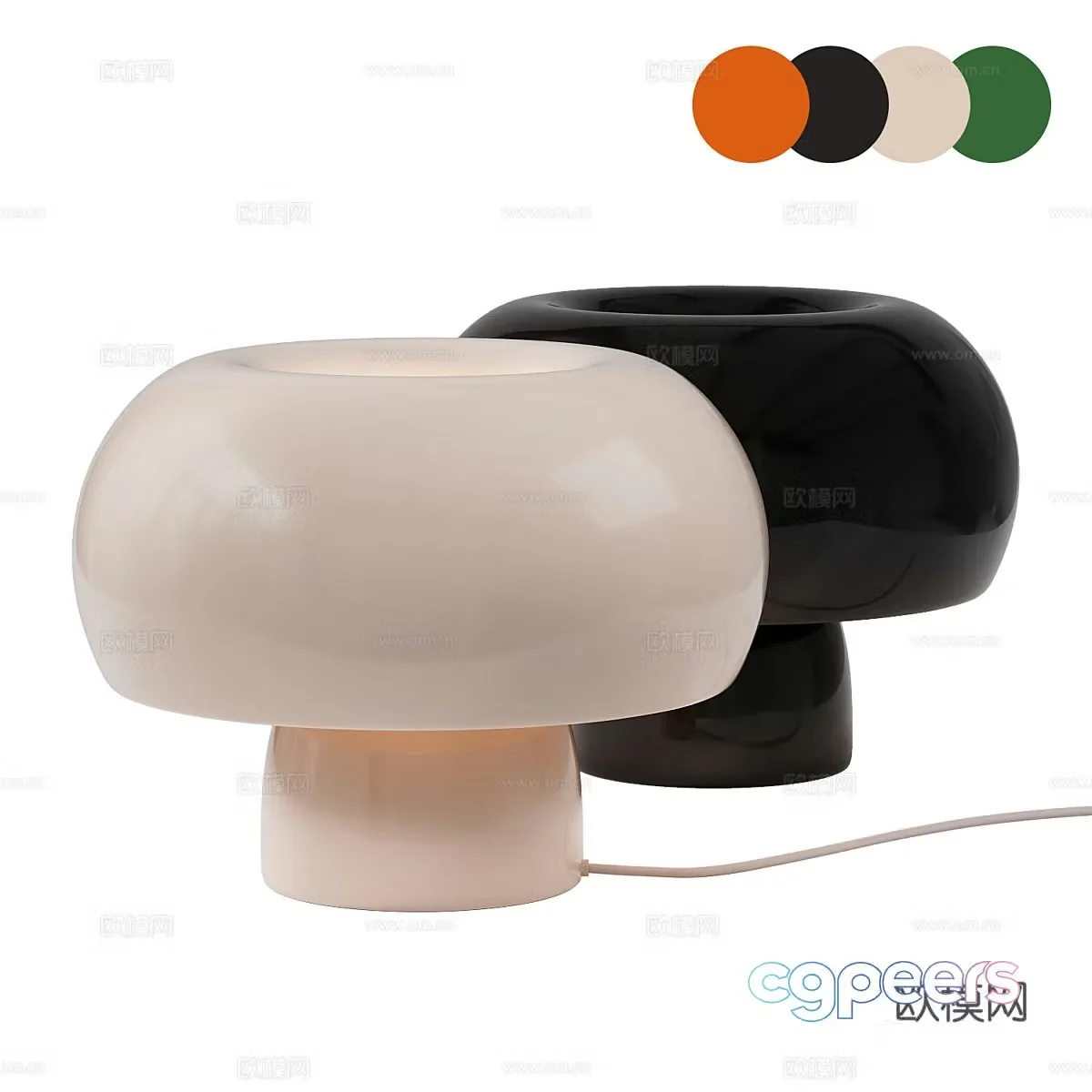 Modern Italian minimalist Favius â€‹â€‹desk lamp 3d model