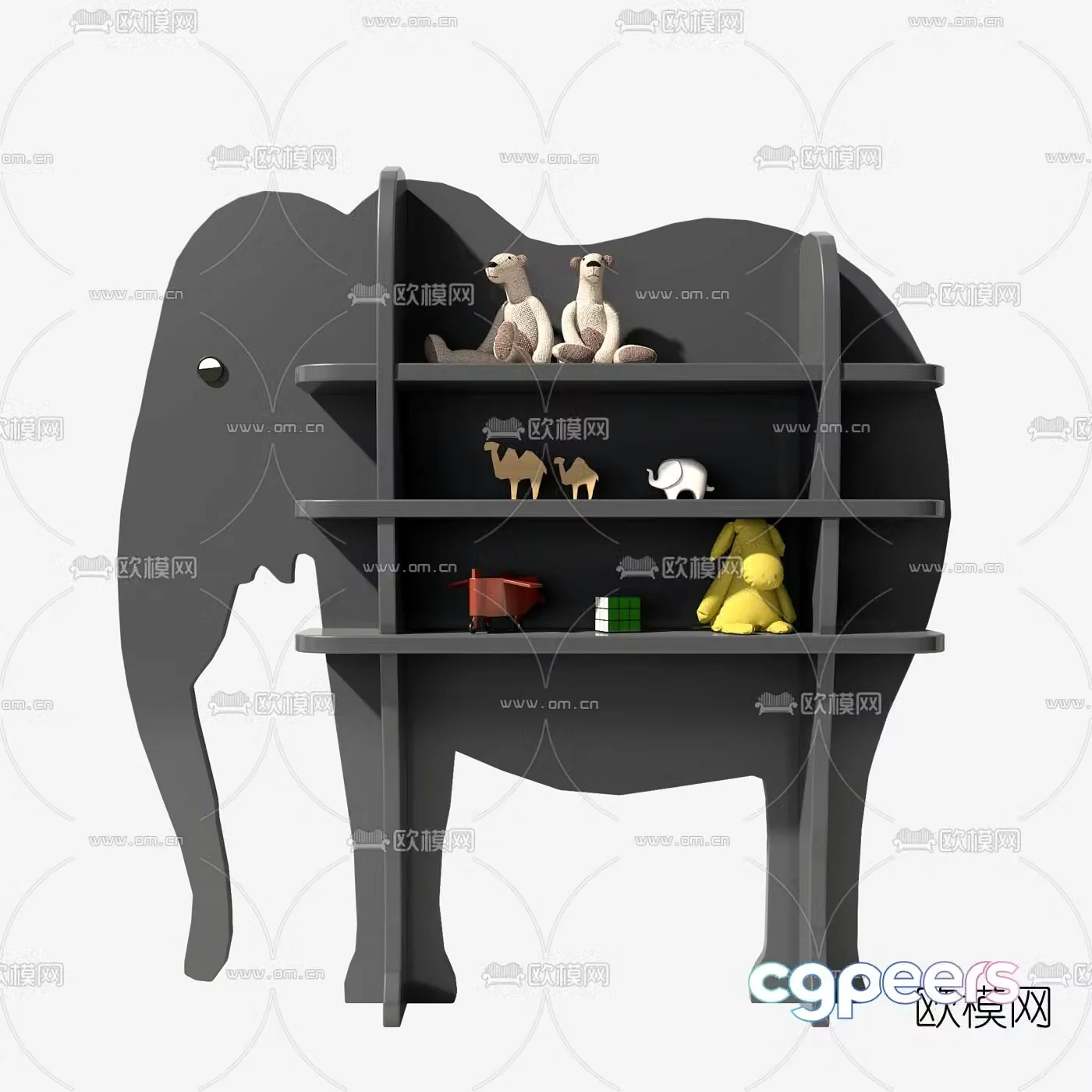 Modern children’s animal decorative stand 3d model