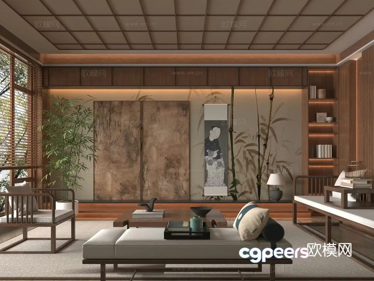 New Chinese living room 3D model