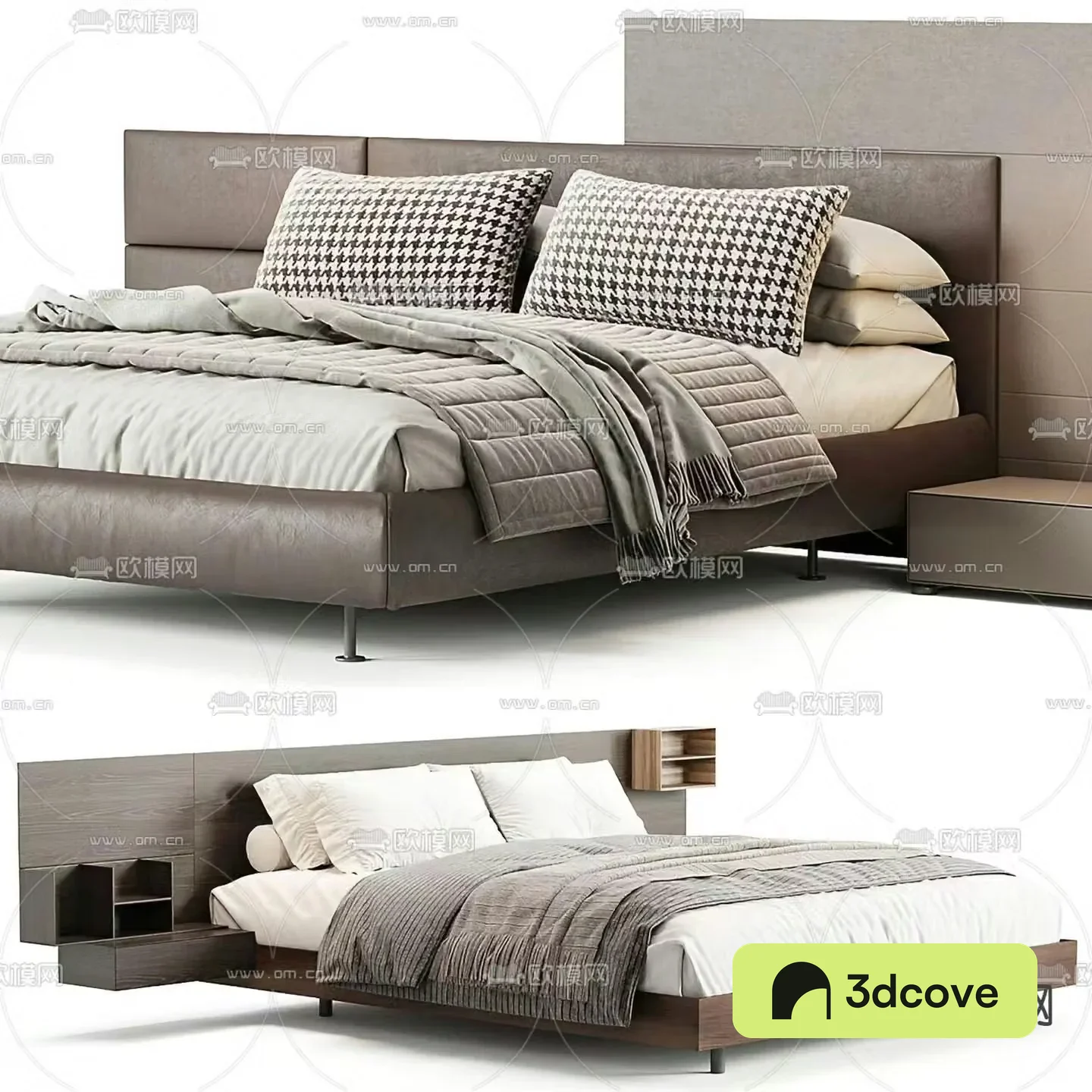 Modern double bed