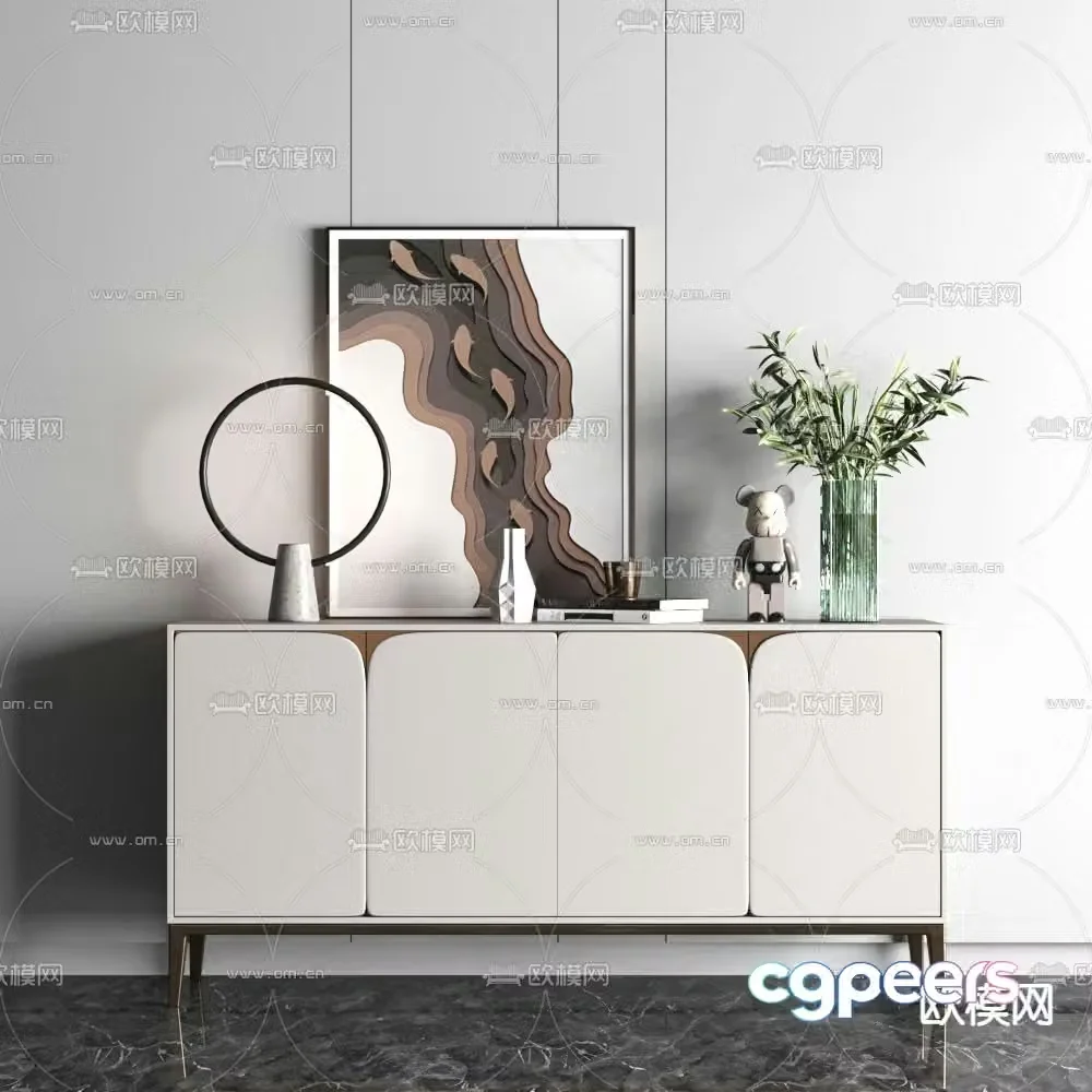 Modern entrance cabinet 3D model