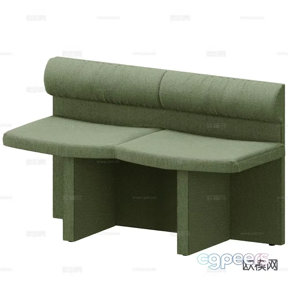 Sancal modern love seat 3d model