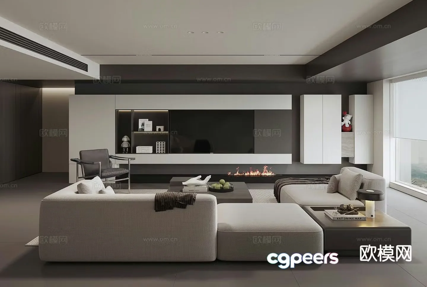 Italian living room 3d model