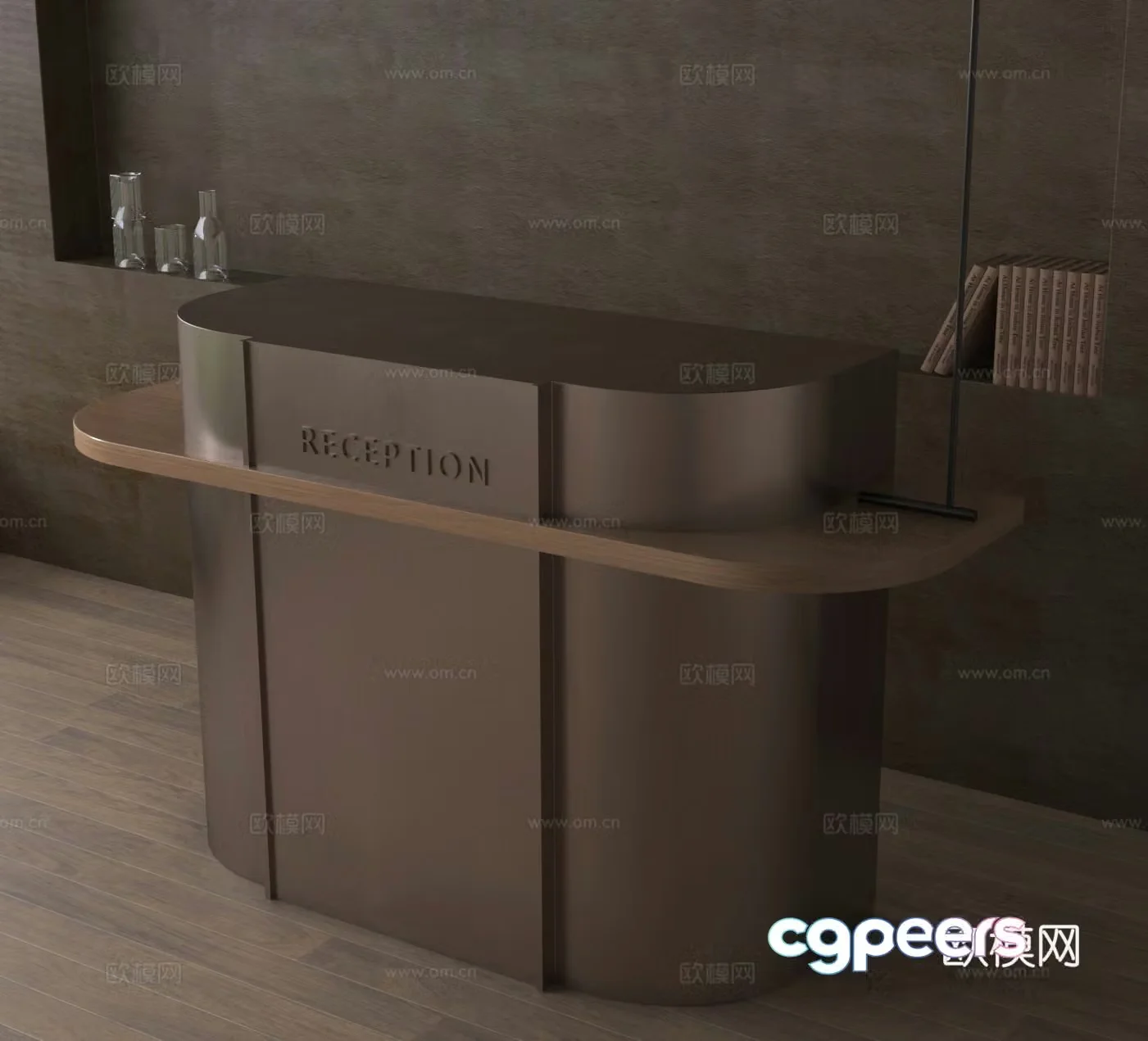 Front desk Reception desk Consulting desk 3D model