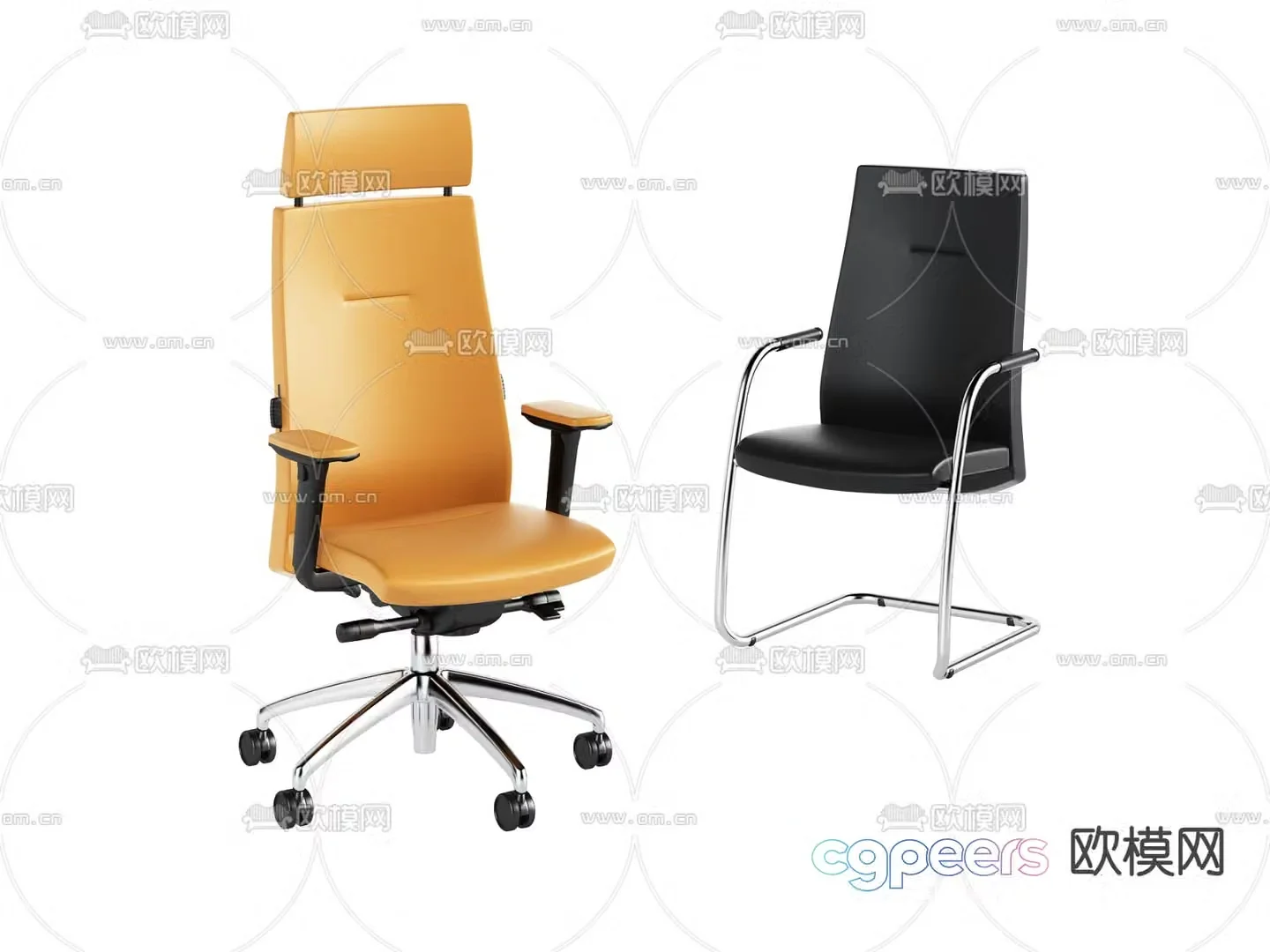 Office chair executive chair 3d model