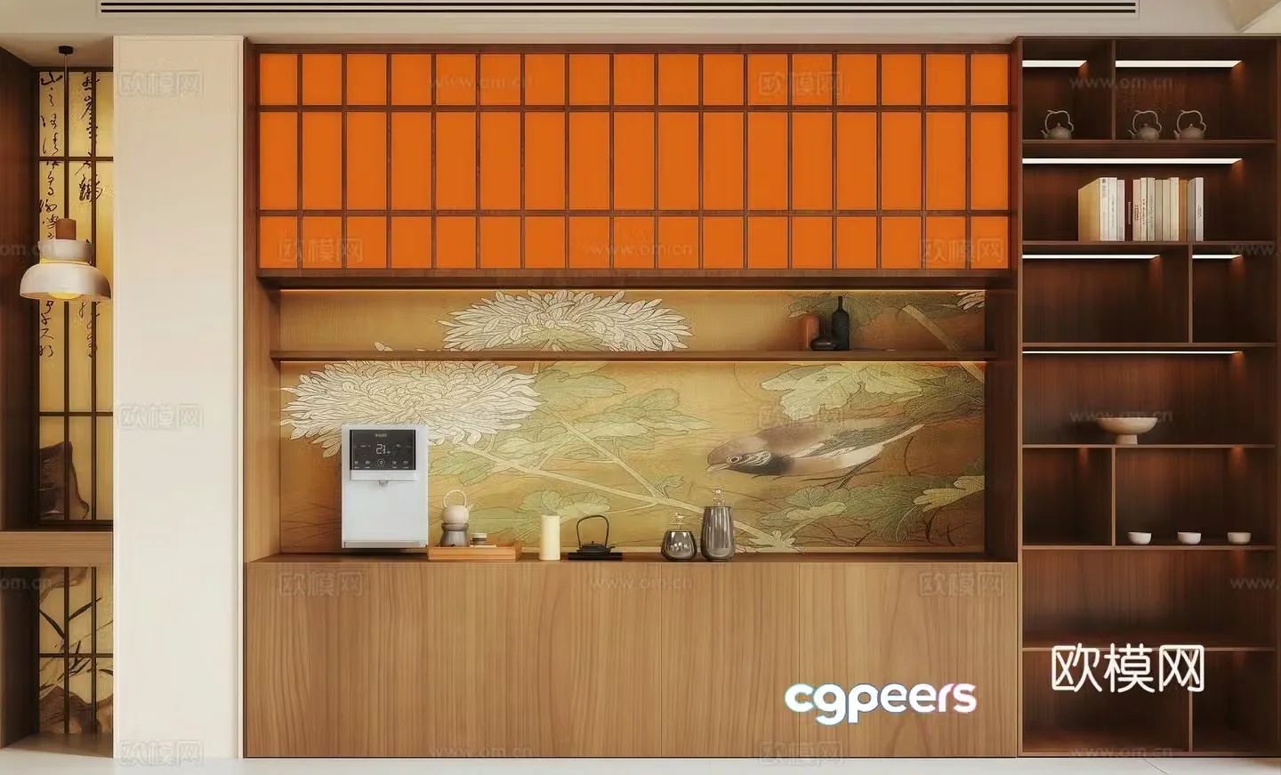 Song style sideboard 3D model