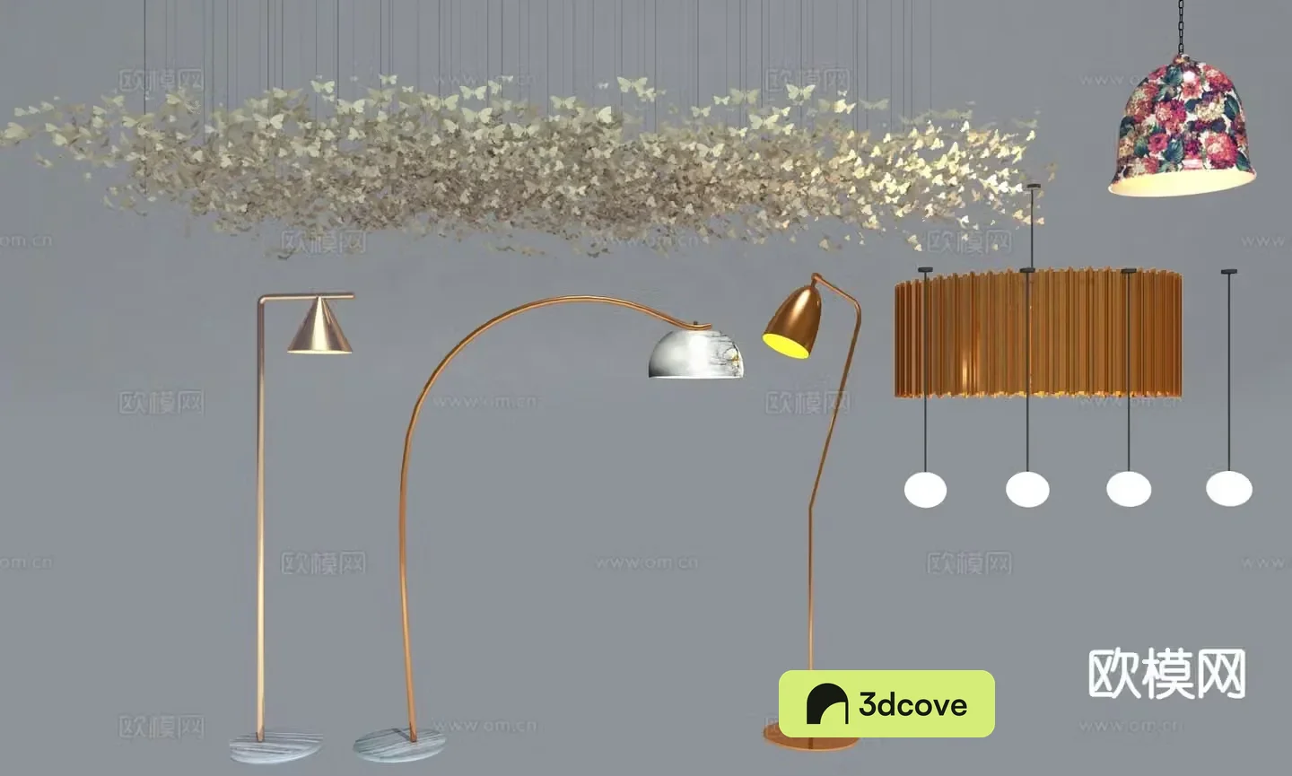 Modern chandelier floor lamp artistic lamp