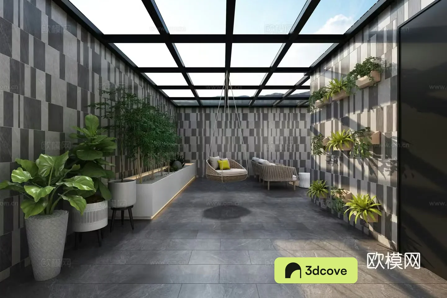 Modern leisure balcony