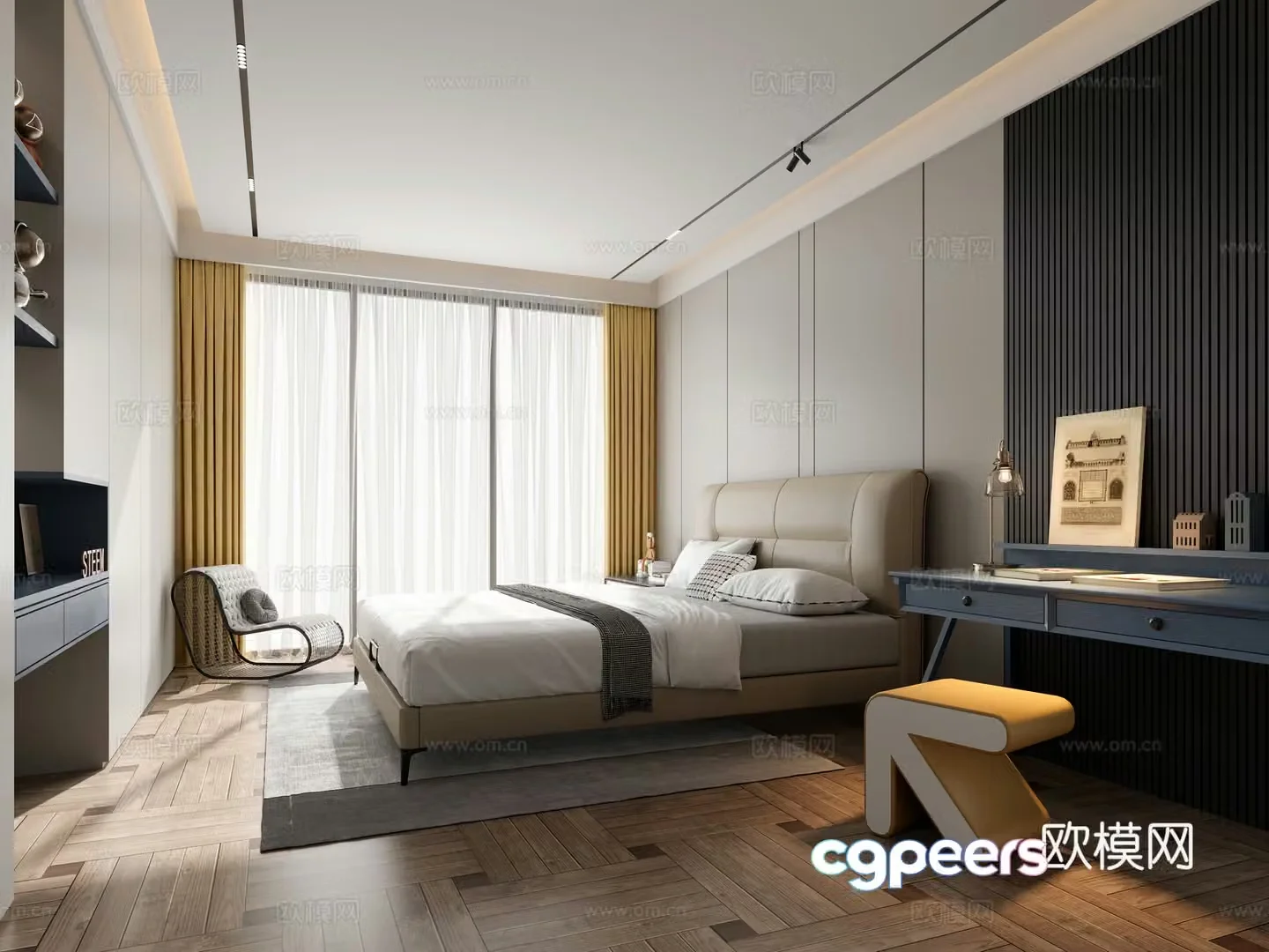 Modern universal children’s room 3D model