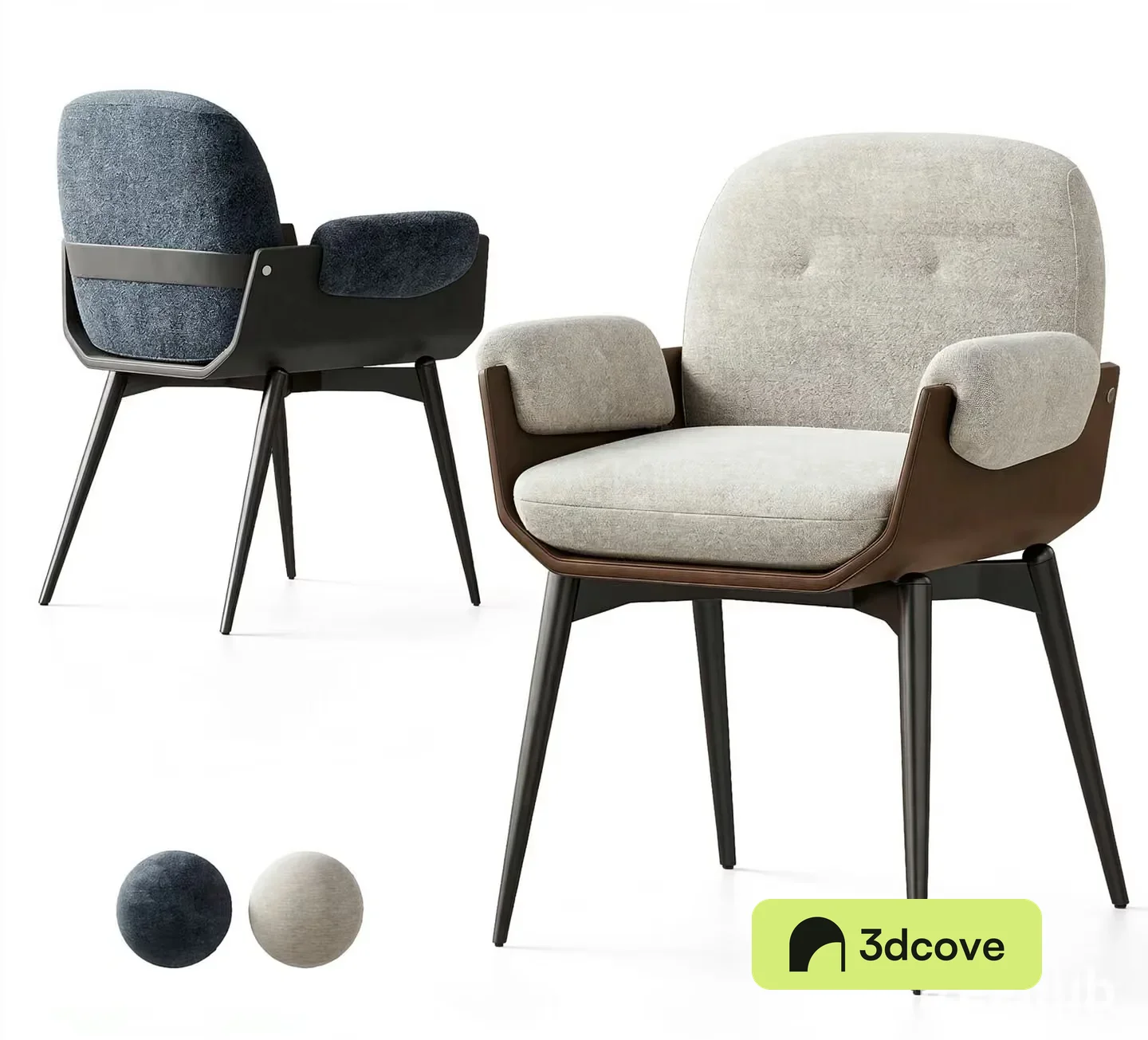 Wooden And Fabric Chair