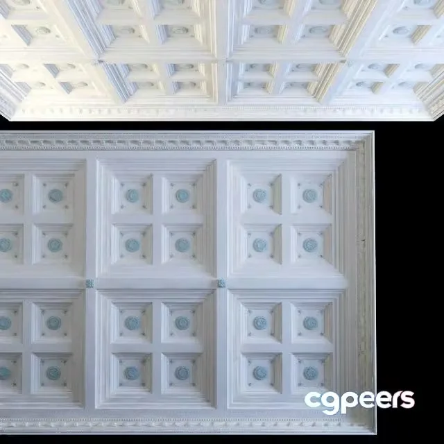 3ds Max Free – Coffered ceiling