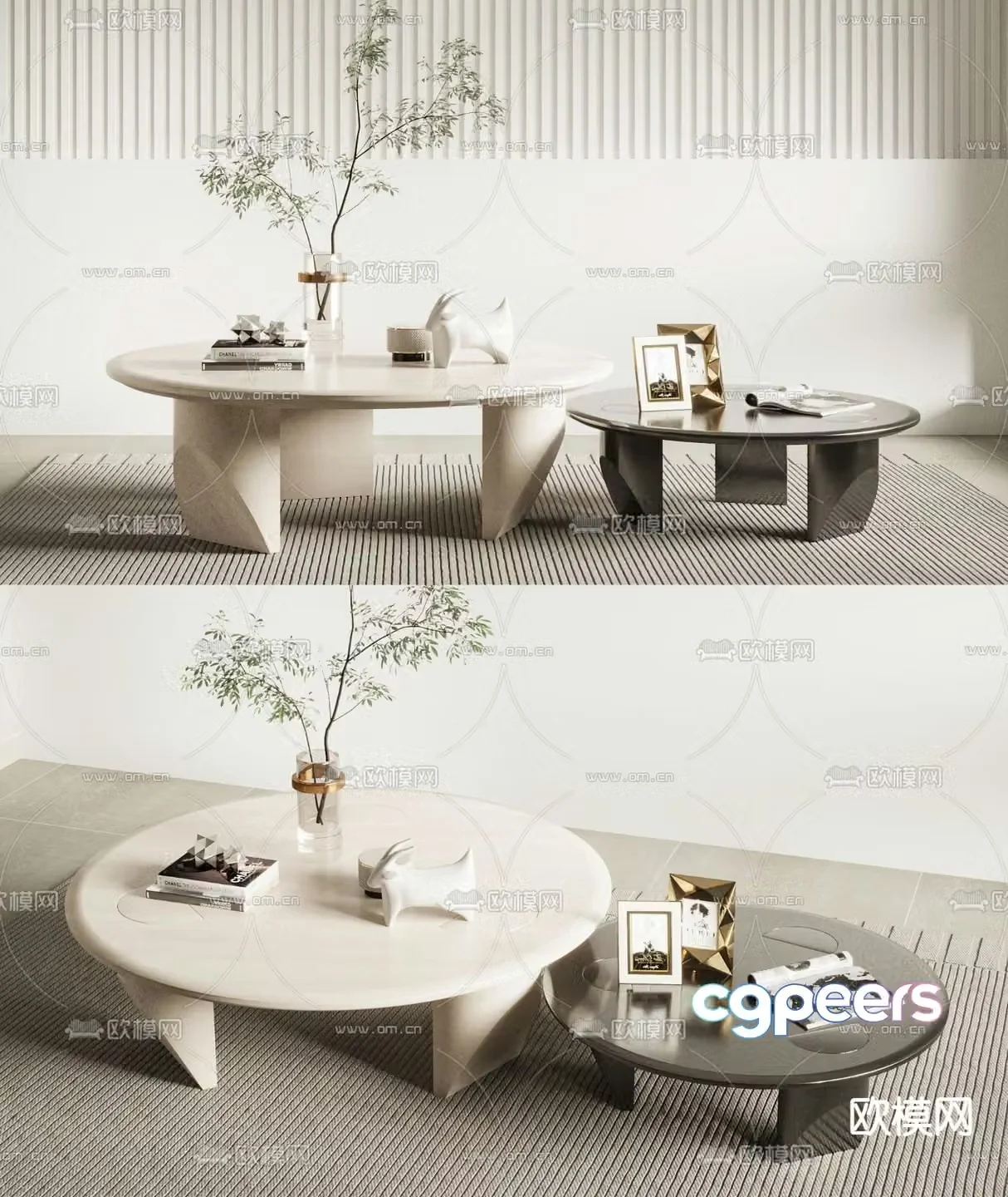 Minotti coffee table 3d model