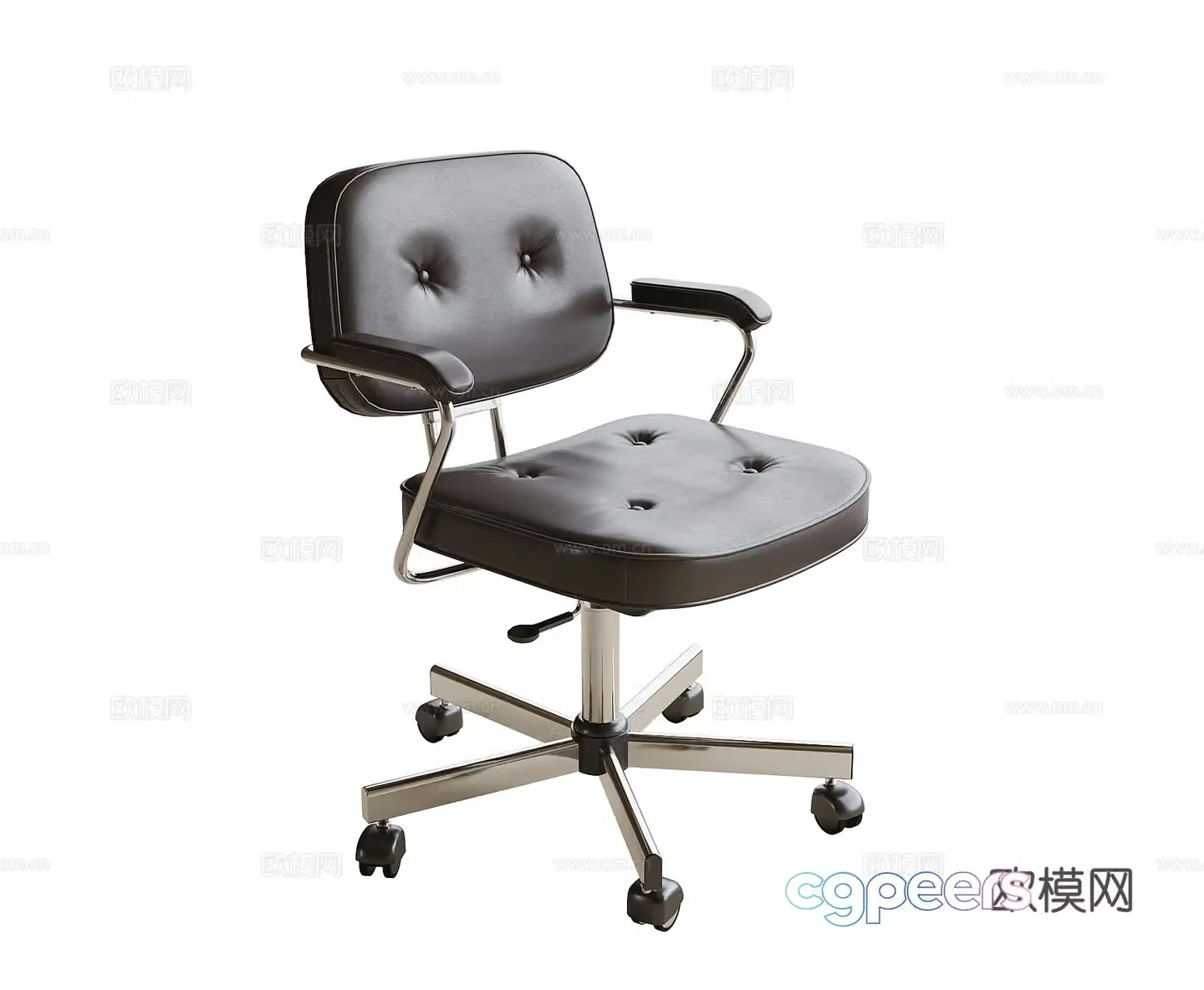 Modern office chair book chair single chair 3d model